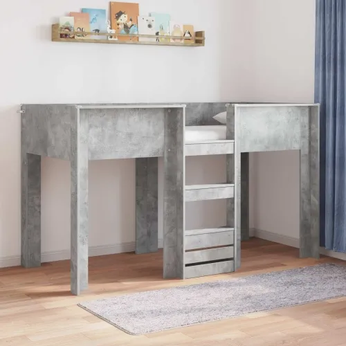 Krevet na kat za djecu Betonski sivi 75 x 190 cm - Beton siva 75 x 190 cm Cijena