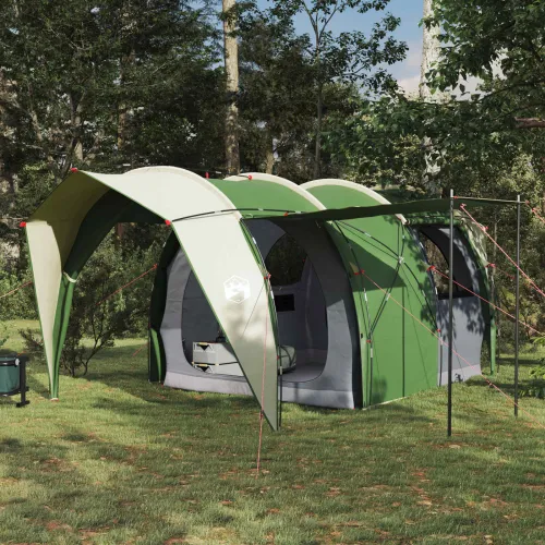 Tunelski šator 4-osobni Zelena 185T Poliester s PU premazom - Zelena 382 x 262 x 206 cm Cijena