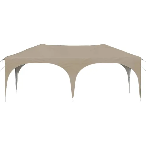Rastezljivi šator za svadbe - šator za zabave 575 x 288 x 245 cm Krem - Krem Bez bočnog zida Cijena