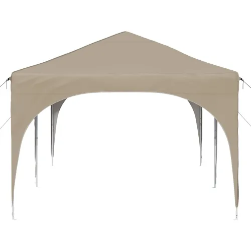 Rastezljivi šator za svadbe - šator za zabave 575 x 288 x 245 cm Krem - Krem Bez bočnog zida Cijena