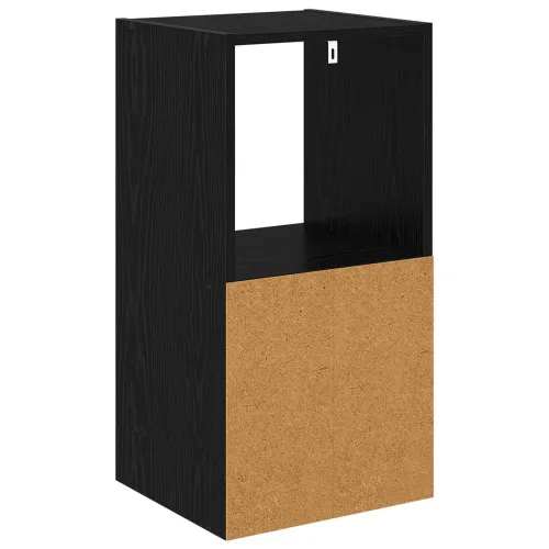 Noćni ormarić Crni hrast 35 x 32 x 68,5 cm Konstruirano drvo - Crni hrast 25.5 x 22 x 49.5 cm 1 Cijena