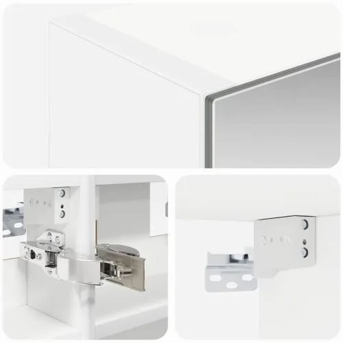 Kupaonski ormar s ogledalom Bijelo 30 x 10,5 x 50 cm - Bijeli 30 x 10,5 x 50 cm bez LED Cijena