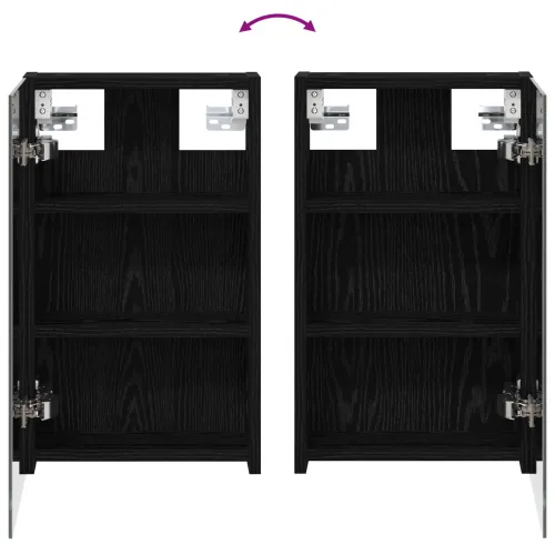 Kupaonski ormar s ogledalom Crni hrast 30 x 10,5 x 50 cm - Crni hrast 30 x 10,5 x 50 cm bez LED Cijena