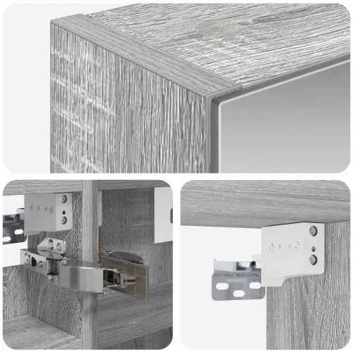 Kupaonski ormar s ogledalom Siva Sonoma 30 x 10,5 x 50 cm - Sivi Sonoma 30 x 10,5 x 50 cm bez LED Cijena