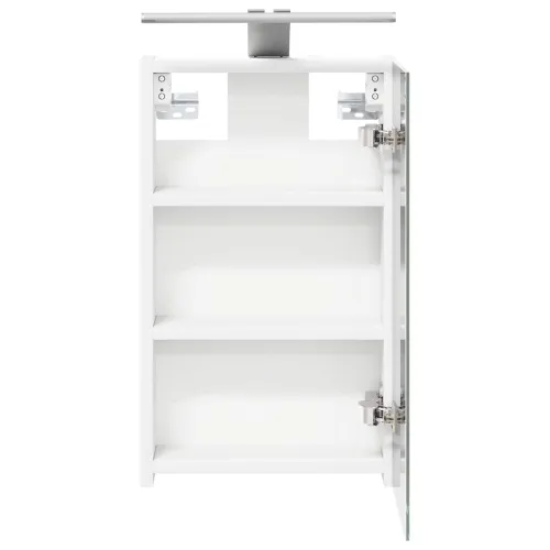 Kupaonski ormar s ogledalom Bijelo 30 x 10,5 x 50 cm - Bijeli 30 x 10,5 x 50 cm s LED svjetlima Cijena