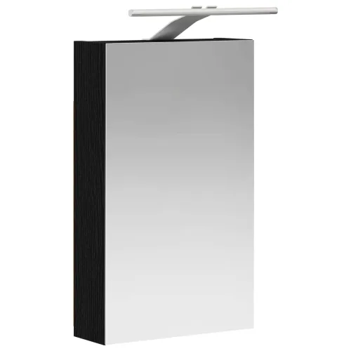 Kupaonski ormar s ogledalom Crni hrast 30 x 10,5 x 50 cm - Crni hrast 30 x 10,5 x 50 cm s LED svjetlima Cijena