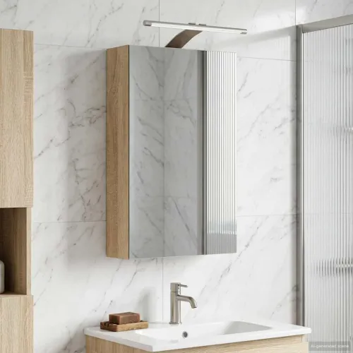 Kupaonski ormar s ogledalom Sonoma hrast 30 x 10,5 x 50 cm - sonoma hrast 30 x 10,5 x 50 cm s LED svjetlima Cijena