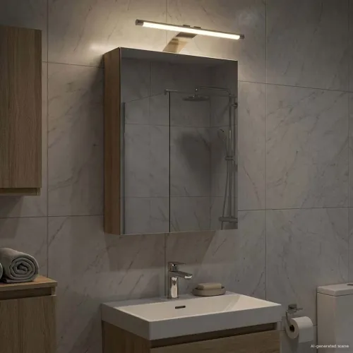Kupaonski ormar s ogledalom Sonoma hrast 30 x 10,5 x 50 cm - sonoma hrast 30 x 10,5 x 50 cm s LED svjetlima Cijena