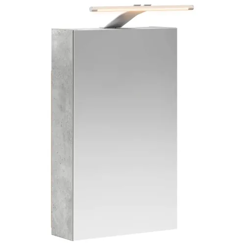 Kupaonski ormar s ogledalom Betonski sivi 30 x 10,5 x 50 cm - Betonsko siva 30 x 10,5 x 50 cm s LED svjetlima Cijena