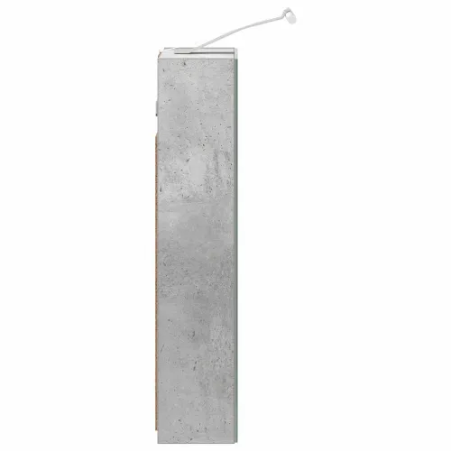Kupaonski ormar s ogledalom Betonski sivi 30 x 10,5 x 50 cm - Betonsko siva 30 x 10,5 x 50 cm s LED svjetlima Cijena