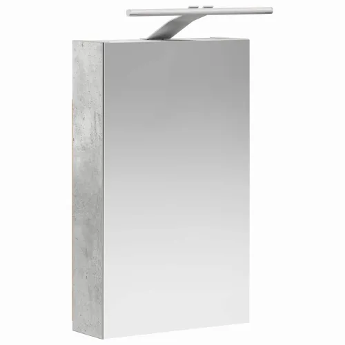 Kupaonski ormar s ogledalom Betonski sivi 30 x 10,5 x 50 cm - Betonsko siva 30 x 10,5 x 50 cm s LED svjetlima Cijena
