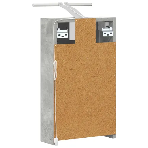 Kupaonski ormar s ogledalom Betonski sivi 30 x 10,5 x 50 cm - Betonsko siva 30 x 10,5 x 50 cm s LED svjetlima Cijena