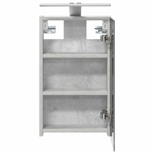 Kupaonski ormar s ogledalom Betonski sivi 30 x 10,5 x 50 cm - Betonsko siva 30 x 10,5 x 50 cm s LED svjetlima Cijena
