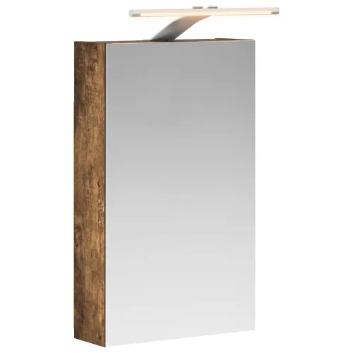 Kupaonski ormar s ogledalom Dimljeni hrast 30 x 10,5 x 50 cm - Dimljeni hrast 30 x 10,5 x 50 cm s LED svjetlima Cijena