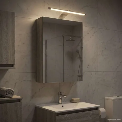 Kupaonski ormar s ogledalom Siva Sonoma 30 x 10,5 x 50 cm - Sivi Sonoma 30 x 10,5 x 50 cm s LED svjetlima Cijena