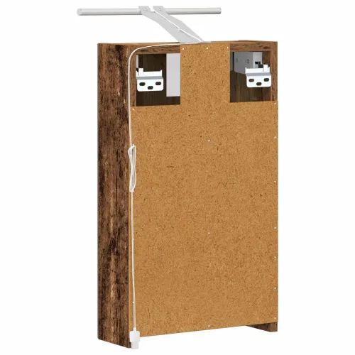Kupaonski ormar s ogledalom Staro drvo 30 x 10,5 x 50 cm - Staro drvo 30 x 10,5 x 50 cm s LED svjetlima Cijena