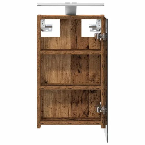 Kupaonski ormar s ogledalom Staro drvo 30 x 10,5 x 50 cm - Staro drvo 30 x 10,5 x 50 cm s LED svjetlima Cijena