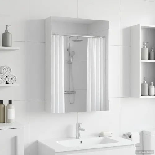 Kupaonski ormar s ogledalom Bijelo 40 x 10,5 x 60,5 cm - Bijeli 40 x 10,5 x 60,5 cm bez LED Cijena