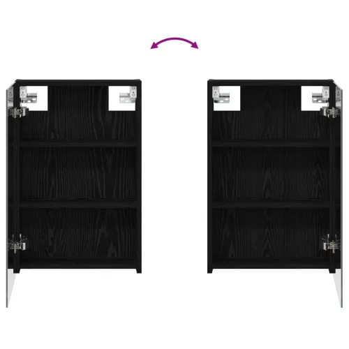 Kupaonski ormar s ogledalom Crni hrast 40 x 10,5 x 60,5 cm - Crni hrast 40 x 10,5 x 60,5 cm bez LED Cijena