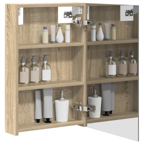 Kupaonski ormar s ogledalom Sonoma hrast 40 x 10,5 x 60,5 cm - sonoma hrast 40 x 10,5 x 60,5 cm bez LED Cijena