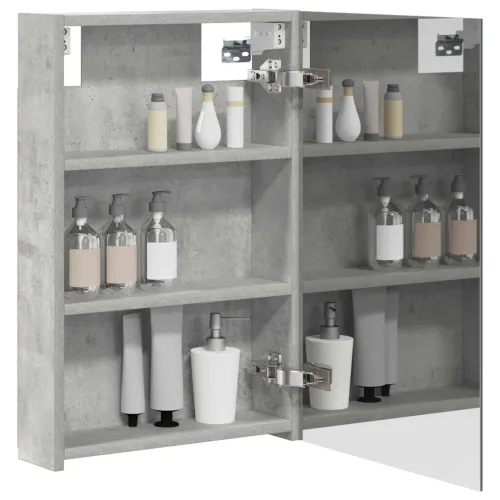 Kupaonski ormar s ogledalom Betonski sivi 40 x 10,5 x 60,5 cm - Betonsko siva 40 x 10,5 x 60,5 cm bez LED Cijena