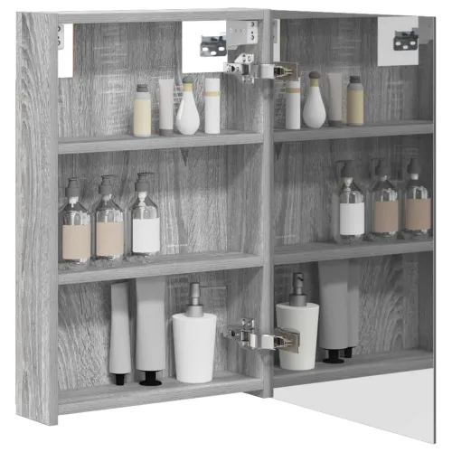 Kupaonski ormar s ogledalom Siva Sonoma 40 x 10,5 x 60,5 cm - Sivi Sonoma 40 x 10,5 x 60,5 cm bez LED Cijena