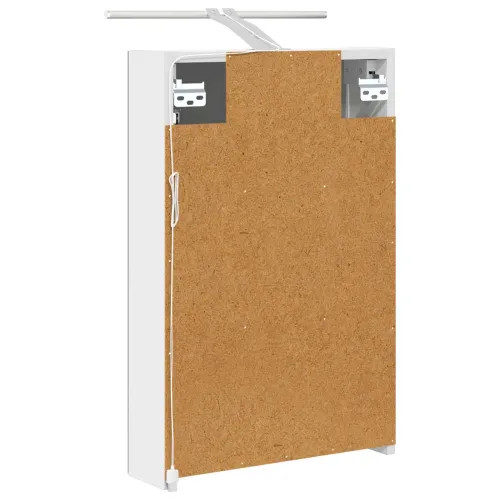 Kupaonski ormar s ogledalom Bijelo 40 x 10,5 x 60,5 cm - Bijeli 40 x 10,5 x 60,5 cm s LED svjetlima Cijena