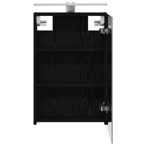 Kupaonski ormar s ogledalom Crni hrast 40 x 10,5 x 60,5 cm - Crni hrast 40 x 10,5 x 60,5 cm s LED svjetlima Cijena