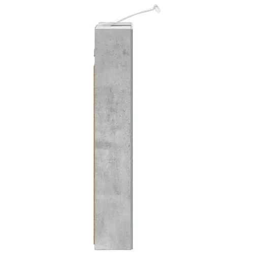 Kupaonski ormar s ogledalom Betonski sivi 40 x 10,5 x 60,5 cm - Betonsko siva 40 x 10,5 x 60,5 cm s LED svjetlima Cijena