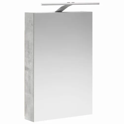 Kupaonski ormar s ogledalom Betonski sivi 40 x 10,5 x 60,5 cm - Betonsko siva 40 x 10,5 x 60,5 cm s LED svjetlima Cijena