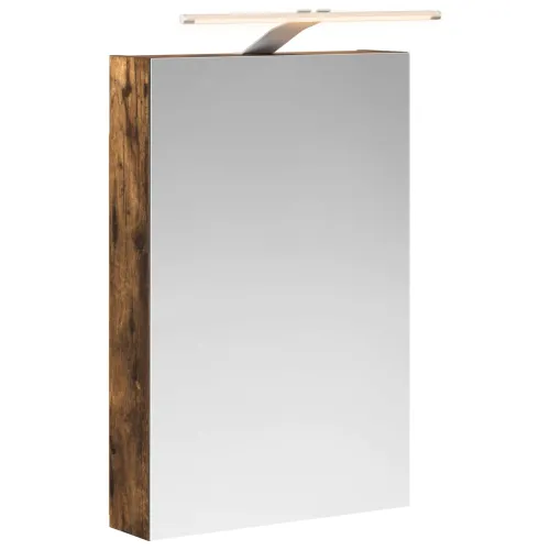 Kupaonski ormar s ogledalom Dimljeni hrast 40 x 10,5 x 60,5 cm - Dimljeni hrast 40 x 10,5 x 60,5 cm s LED svjetlima Cijena