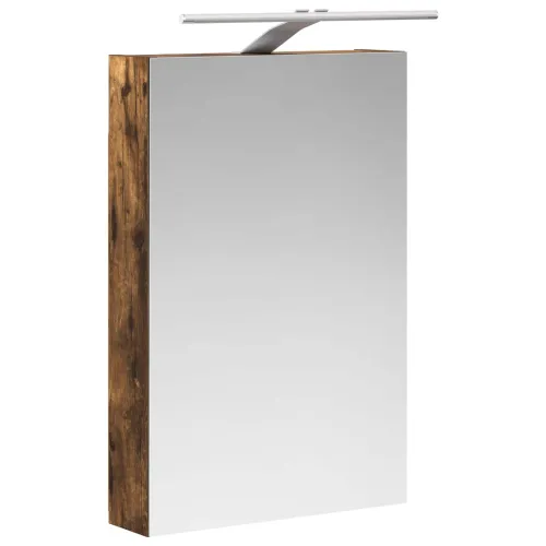 Kupaonski ormar s ogledalom Dimljeni hrast 40 x 10,5 x 60,5 cm - Dimljeni hrast 40 x 10,5 x 60,5 cm s LED svjetlima Cijena