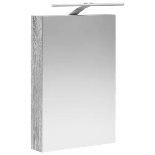Kupaonski ormar s ogledalom Siva Sonoma 40 x 10,5 x 60,5 cm - Sivi Sonoma 40 x 10,5 x 60,5 cm s LED svjetlima Cijena