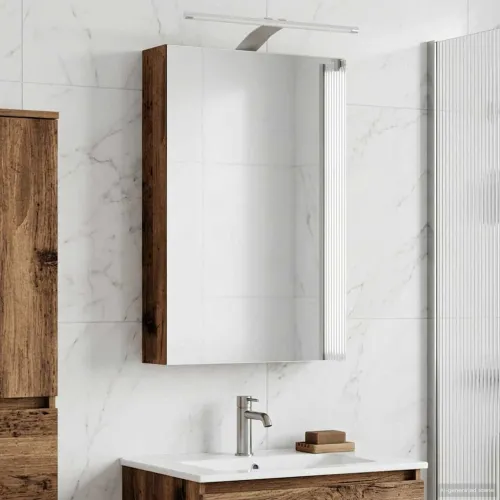 Kupaonski ormar s ogledalom Staro drvo 40 x 10,5 x 60,5 cm - Staro drvo 40 x 10,5 x 60,5 cm s LED svjetlima Cijena