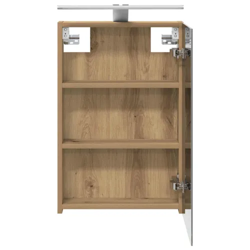 Kupaonski ormar s ogledalom Hrast artisan 40 x 10,5 x 60,5 cm - Zanatski hrast 40 x 10,5 x 60,5 cm s LED svjetlima Cijena