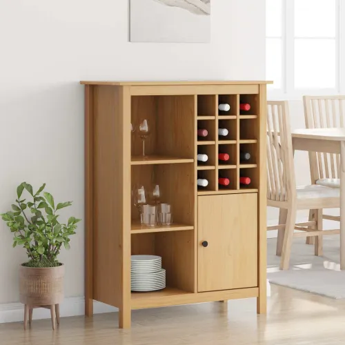 Ormar za vino HILL Medeno smeđa 79.5 x 40 x 107.5 cm Cijena