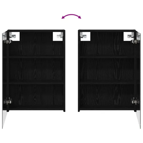 Kupaonski ormar s ogledalom Crni hrast 50 x 14,5 x 70 cm - Crni hrast 50 x 14,5 x 70 cm bez LED Cijena