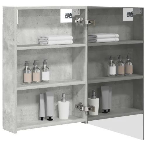 Kupaonski ormar s ogledalom Betonski sivi 50 x 14,5 x 70 cm - Betonsko siva 50 x 14,5 x 70 cm bez LED Cijena