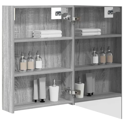 Kupaonski ormar s ogledalom Siva Sonoma 50 x 14,5 x 70 cm - Sivi Sonoma 50 x 14,5 x 70 cm bez LED Cijena