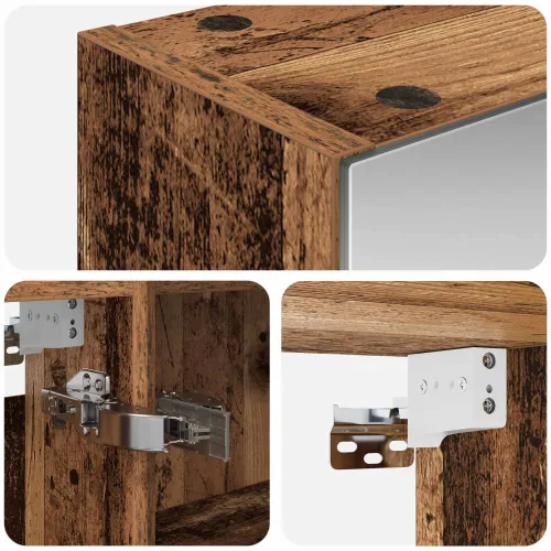 Kupaonski ormar s ogledalom Staro drvo 50 x 14,5 x 70 cm - Staro drvo 50 x 14,5 x 70 cm bez LED Cijena