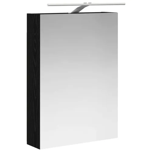 Kupaonski ormar s ogledalom Crni hrast 50 x 14,5 x 70 cm - Crni hrast 50 x 14,5 x 70 cm s LED svjetlima Cijena