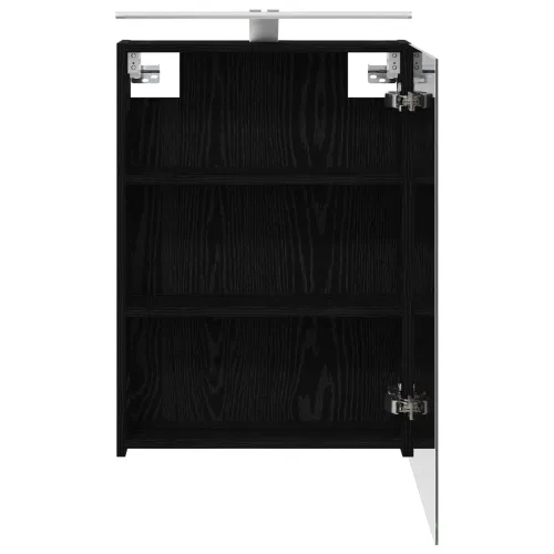Kupaonski ormar s ogledalom Crni hrast 50 x 14,5 x 70 cm - Crni hrast 50 x 14,5 x 70 cm s LED svjetlima Cijena