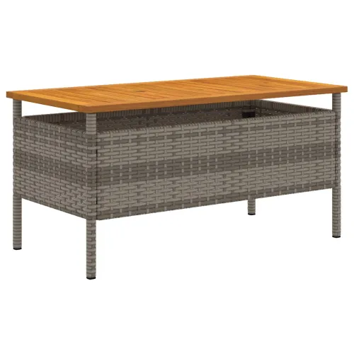 Vrtni set Siva poliratan - siva i tamnosiva 1 x klupa + 2 x stolice + 1 x stol Cijena