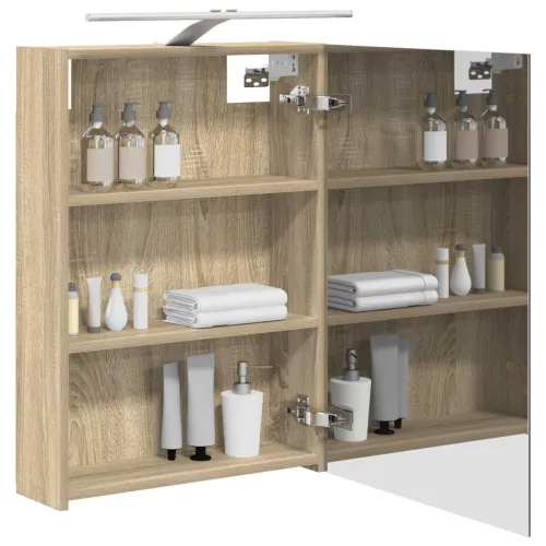 Kupaonski ormar s ogledalom Sonoma hrast 50 x 14,5 x 70 cm - sonoma hrast 50 x 14,5 x 70 cm s LED svjetlima Cijena