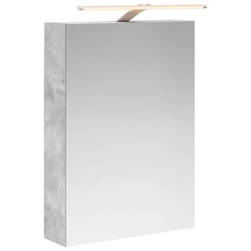 Kupaonski ormar s ogledalom Betonski sivi 50 x 14,5 x 70 cm - Betonsko siva 50 x 14,5 x 70 cm s LED svjetlima Cijena