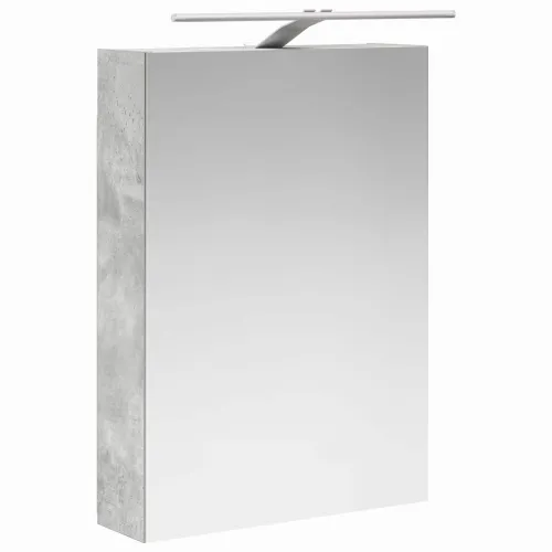 Kupaonski ormar s ogledalom Betonski sivi 50 x 14,5 x 70 cm - Betonsko siva 50 x 14,5 x 70 cm s LED svjetlima Cijena
