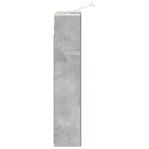 Kupaonski ormar s ogledalom Betonski sivi 50 x 14,5 x 70 cm - Betonsko siva 50 x 14,5 x 70 cm s LED svjetlima Cijena