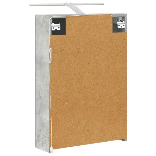 Kupaonski ormar s ogledalom Betonski sivi 50 x 14,5 x 70 cm - Betonsko siva 50 x 14,5 x 70 cm s LED svjetlima Cijena