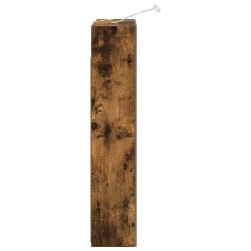 Kupaonski ormar s ogledalom Dimljeni hrast 50 x 14,5 x 70 cm - Dimljeni hrast 50 x 14,5 x 70 cm s LED svjetlima Cijena