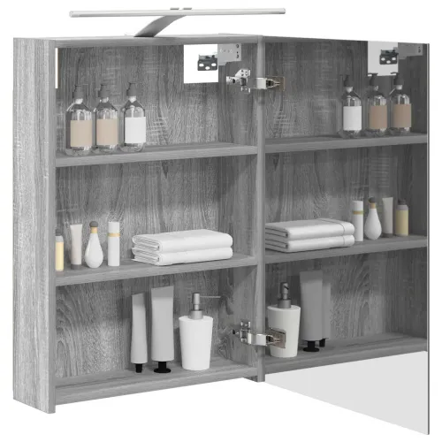 Kupaonski ormar s ogledalom Siva Sonoma 50 x 14,5 x 70 cm - Siva sonoma 50 x 14,5 x 70 cm s LED svjetlima Cijena